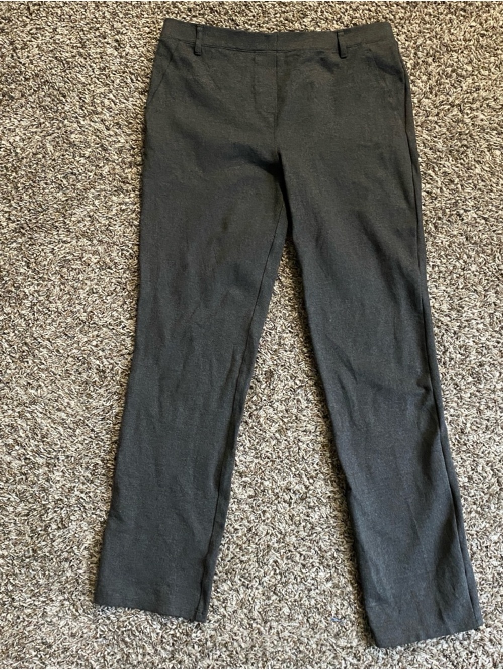 Quince Pants Women’s M Gray Ultra Stretch Ponte Straight Leg Pull On Work Casual